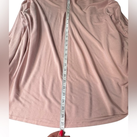Spiritual Gangster Blush Pink Modal Cardigan Lightweight Drape Stretchy M C437 - Picture 5 of 7